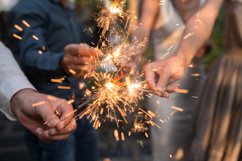 Sparkler or Glow Stick Send Off? Poll & Pics!